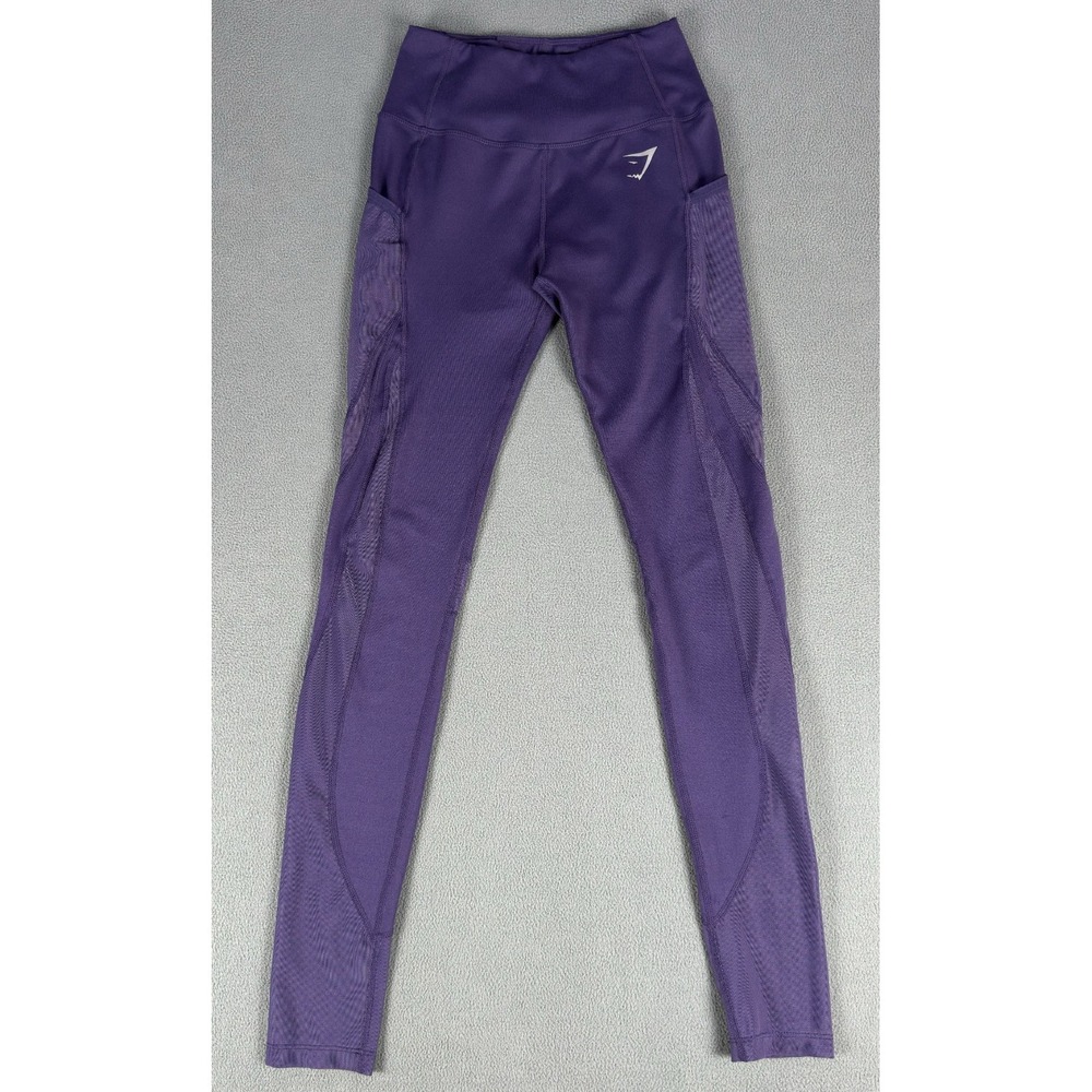 Gymshark Leggings XS Purple‎ Sleek Sculpture Moisting Wicking Gym Bodybuilding